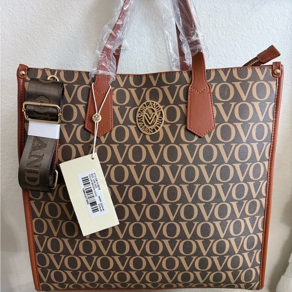 OVO Logo Patterned Tote in Brown and Tan - Picture 1 of 5